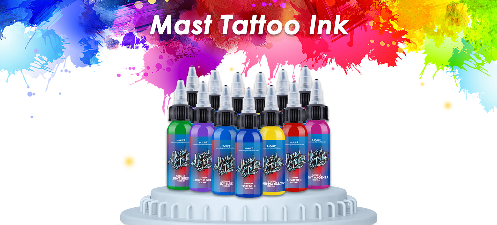 Mast Tattoo Ink is a pre-dispersed, premium ink created to provide artists with bolder, long-lasting colors. 