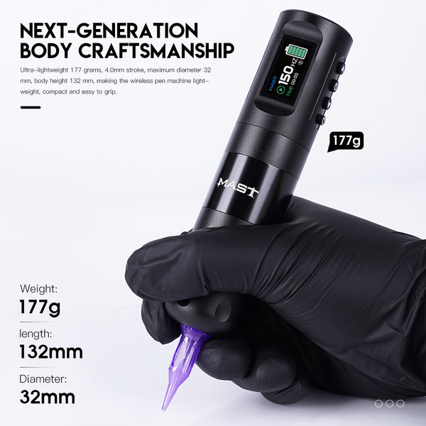 Mast Wireless Tattoo Pen Machine تردد قابل للتعديل