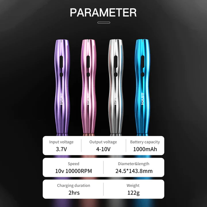 Mast P20 Wireless Pen Machine With 2.5MM Stroke With Two Batteries