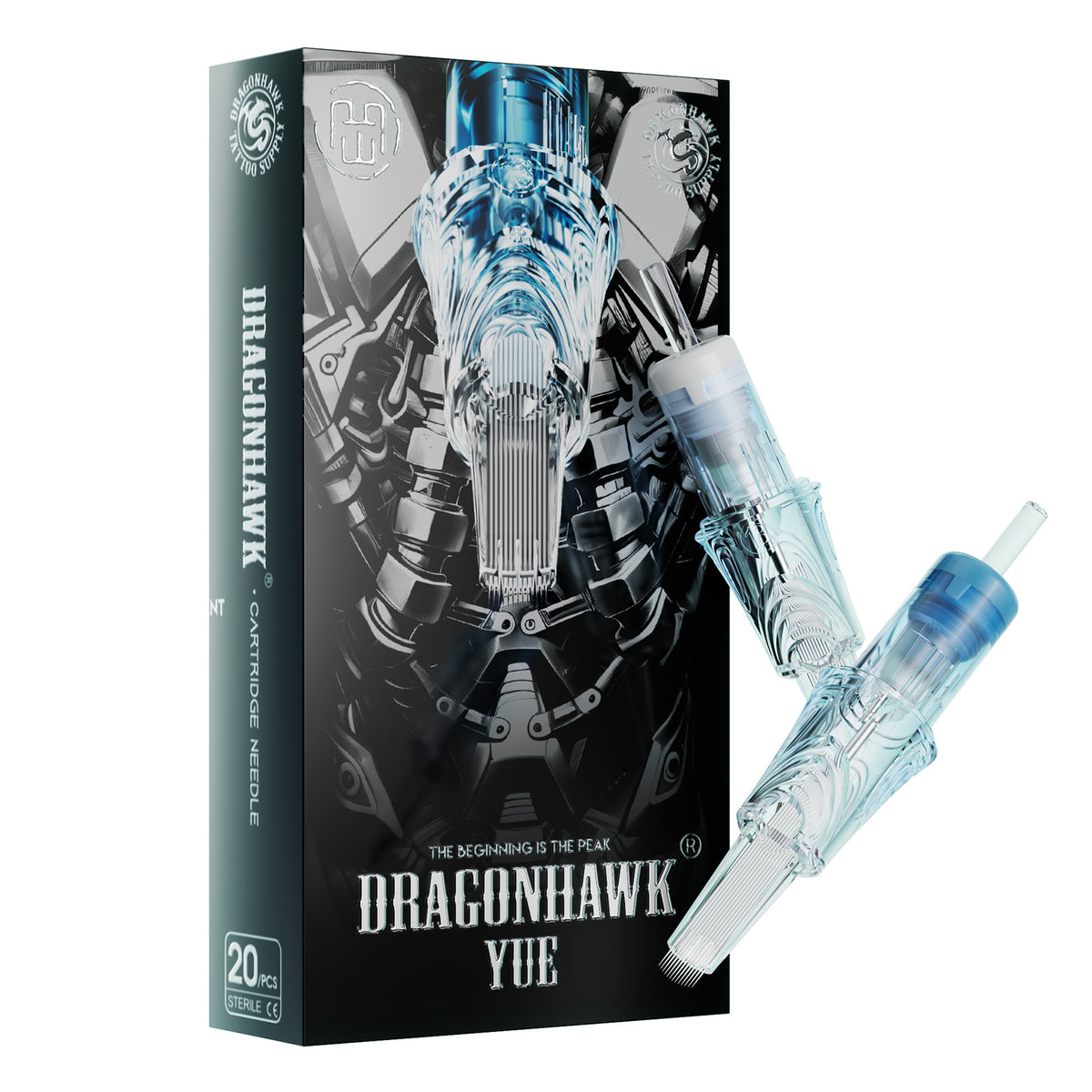 Dragonhawk Yue Cartridges Needles 0.30MM 3.5mm Taper Round Magnum - Box of 20