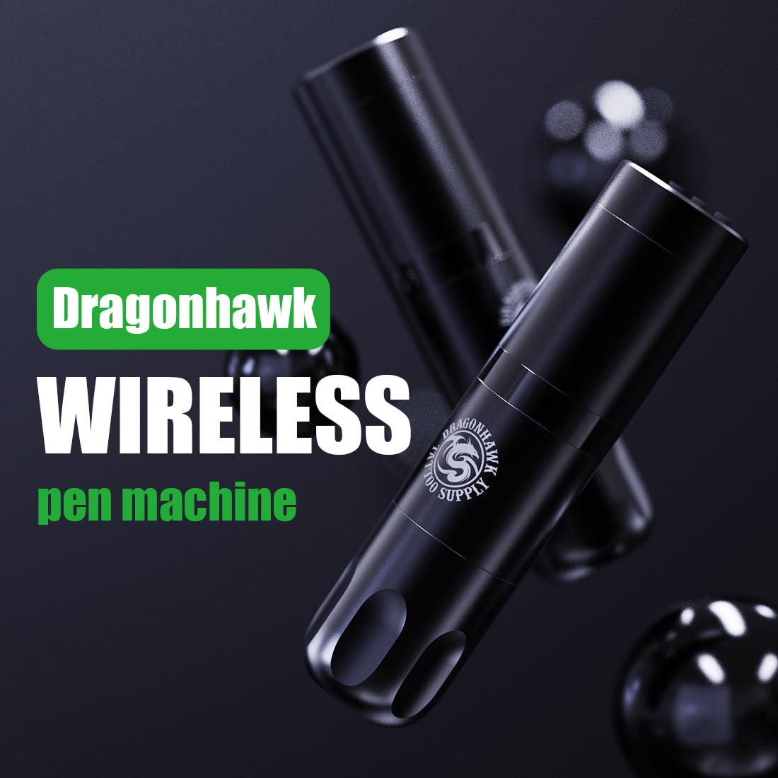 Dragonhawk X3 Wireless Pen Machine Kit mit Kugelscheibennadeln