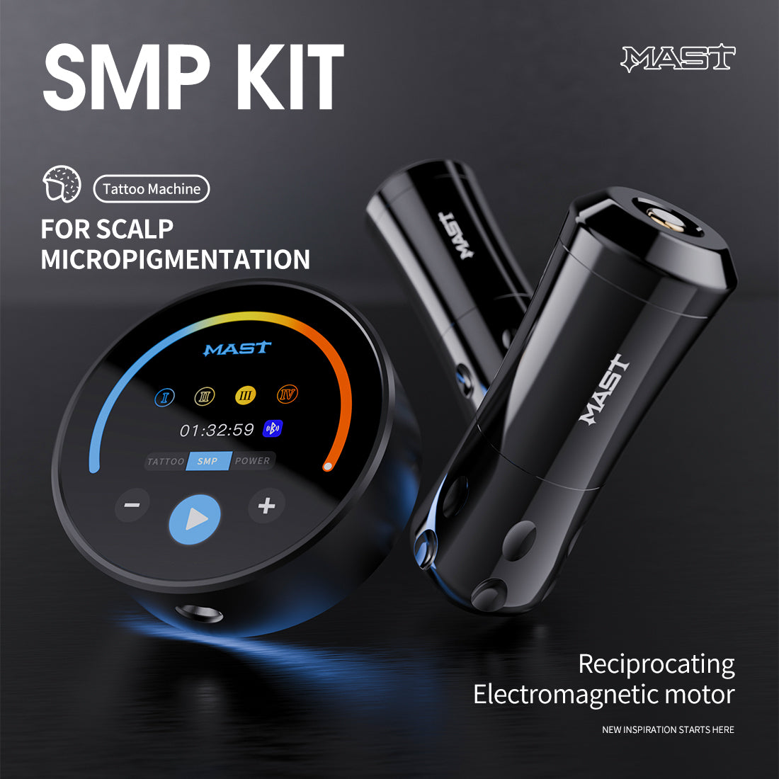 Kit SMP de dispositif de micropigmentation du cuir chevelu numérique Mast Digital