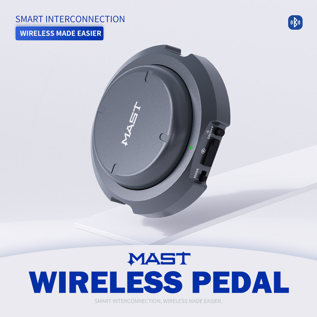 Mast trådlös fotpedal smart samtrafik Bluetooth pedal