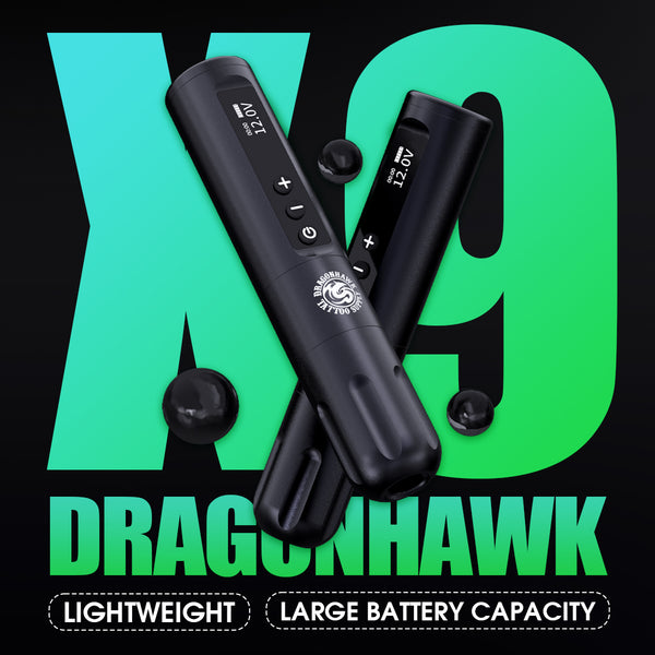 Dragonhawk x9 kit de máquina de tatuaje inalámbrico Mcore-L1 Motor