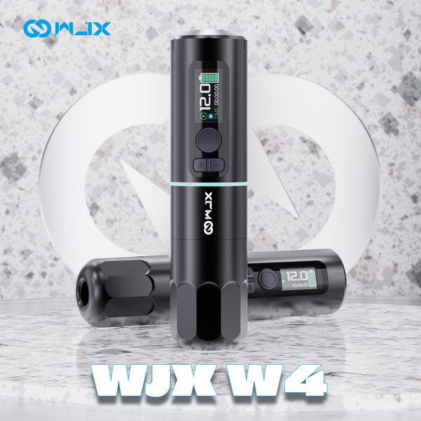 Il WJX W4 Macchina per tatuaggi wireless con due batterie sostituibili