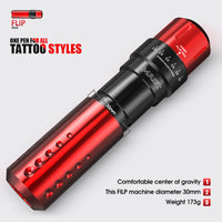 Mast Flip Rotary Tattoo Pen Machine 2.6-4.0mm Six Stroke Length