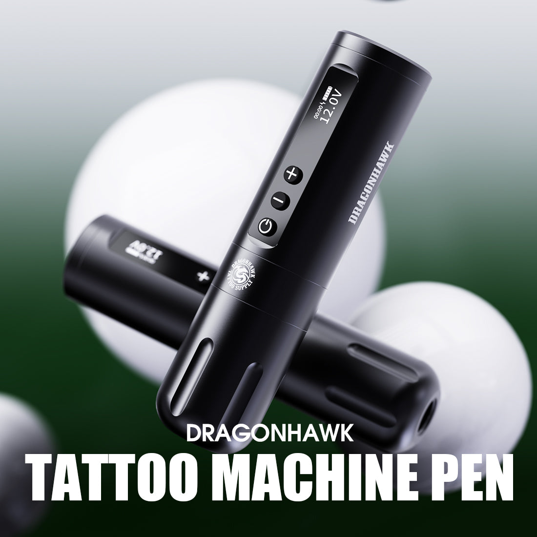 DragonHawk X10 TRÅDS TATTOO PEN 3,5 mm Slag Nybörjare Tattoo Kit