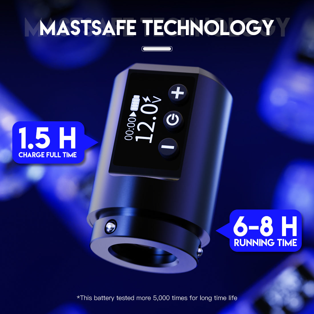 Mast Mini Wireless Pro Tattoo Pen Machine Fast Charge Battery Supply