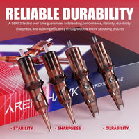 Arenahawk A -Series Cartridges Needles 0.30mm στρογγυλό magnum - κουτί των 20