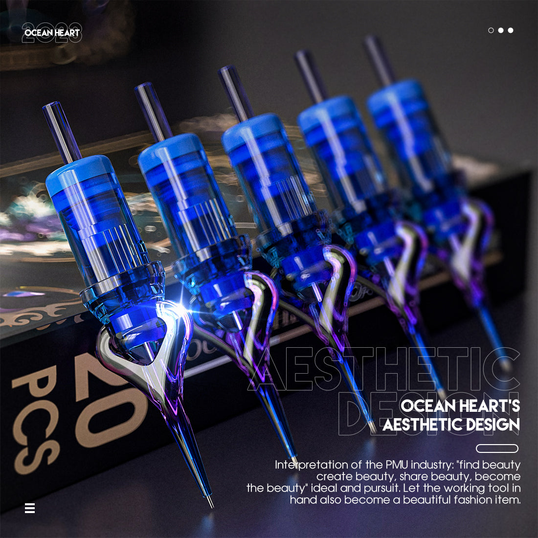 Mast Ocean Heart Tattoo -cartridges doos met 20 stks