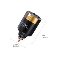 Dragonhawk T1 Wireless Batterie Tattoo Netzteile (schwarzes Gold)