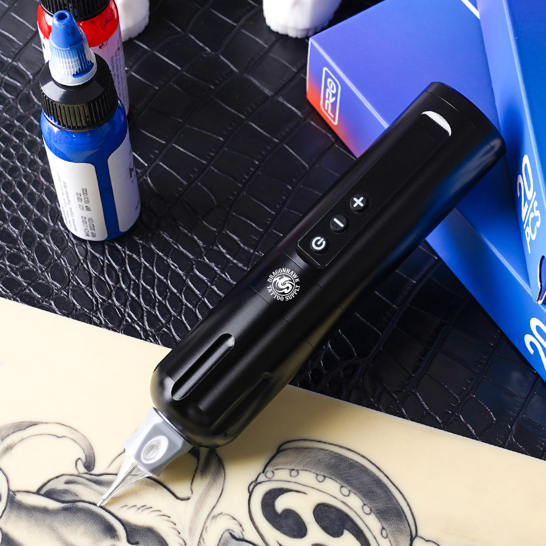 Dragonhawk X10 Wireless Tattoo Pen 3,5 -mm -Stroke -Anfänger Tattoo Kit