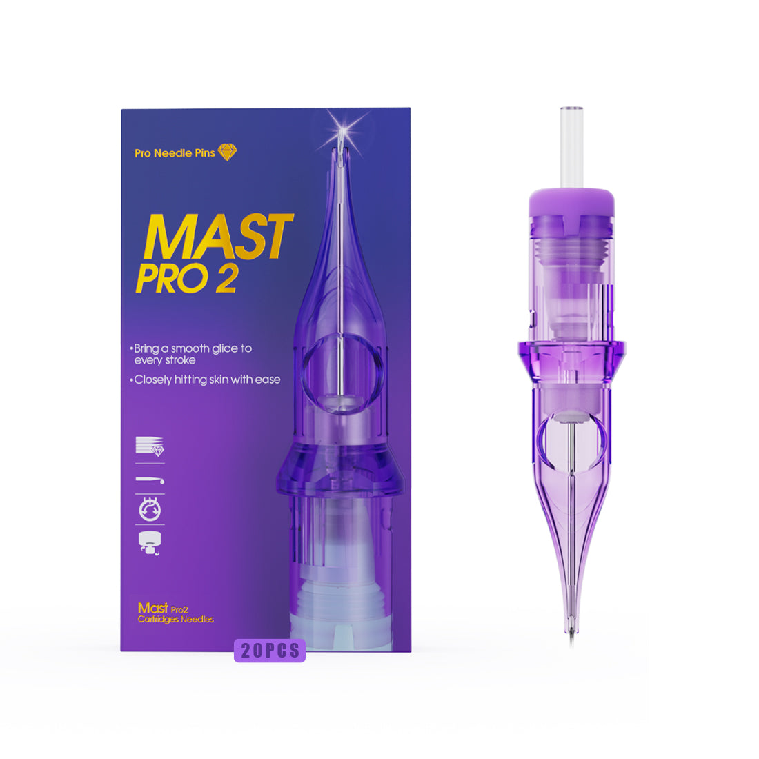 Mast Pro 2 SMP Permanent Beauty Tattoo Cartridges- Box of 20Pcs