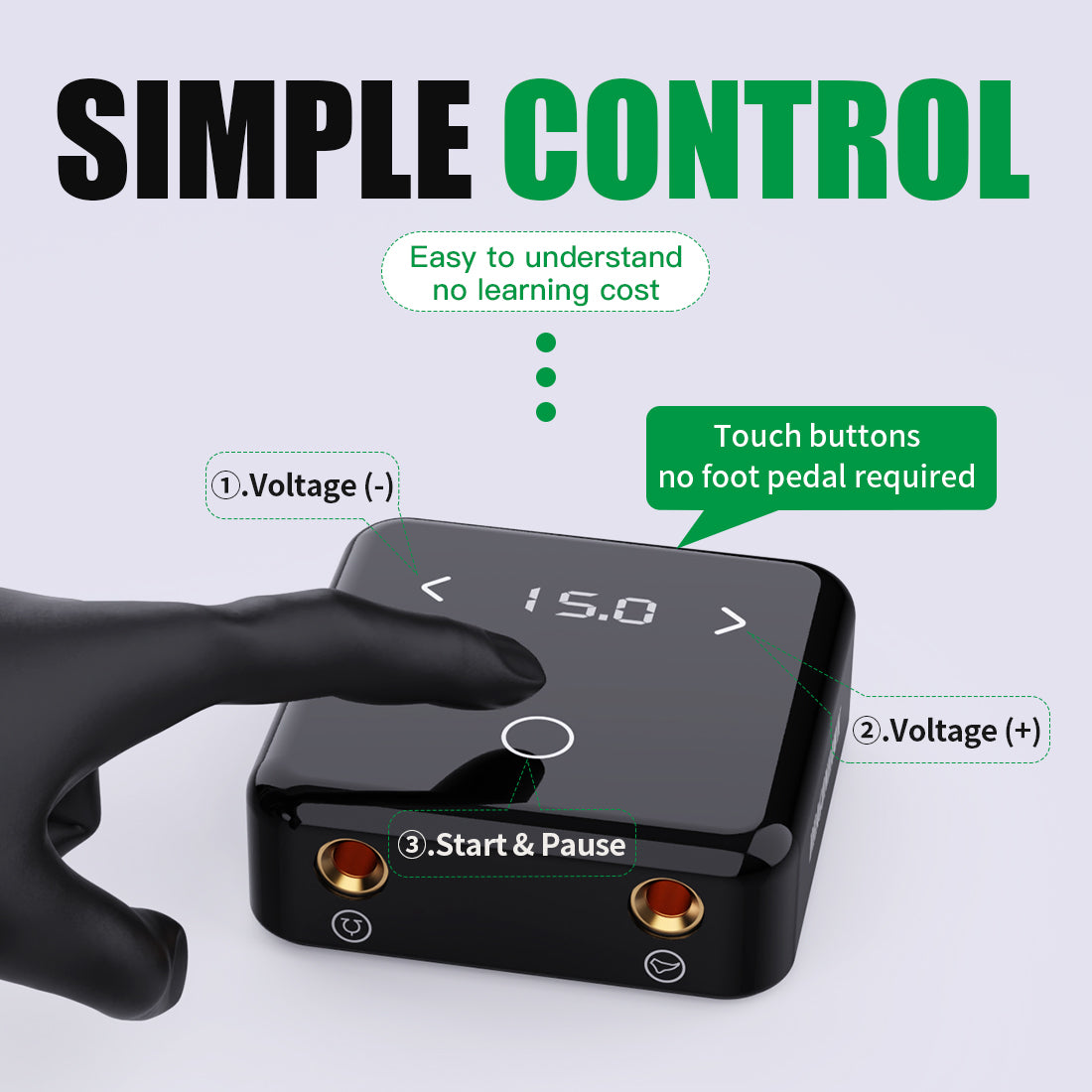 Dragonhawk Tattoo Power Supply Dual Mode Start-Up for Tattoo Machines