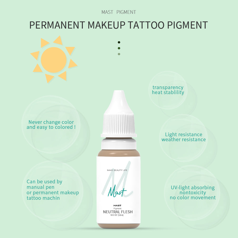 Cerneală de catarg pentru culoarea de eyeliner Pigment de mașină de machiaj permanent