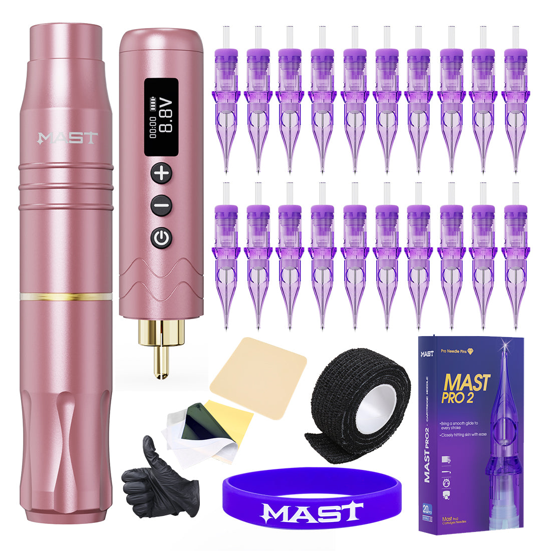 Mast Tour2 Tattoo Batteries Kit Wireless Tattoo Pen Machine