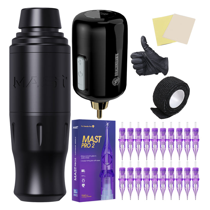 Mastro sensor2 kit de máquina de caneta de tatuagem sem fio