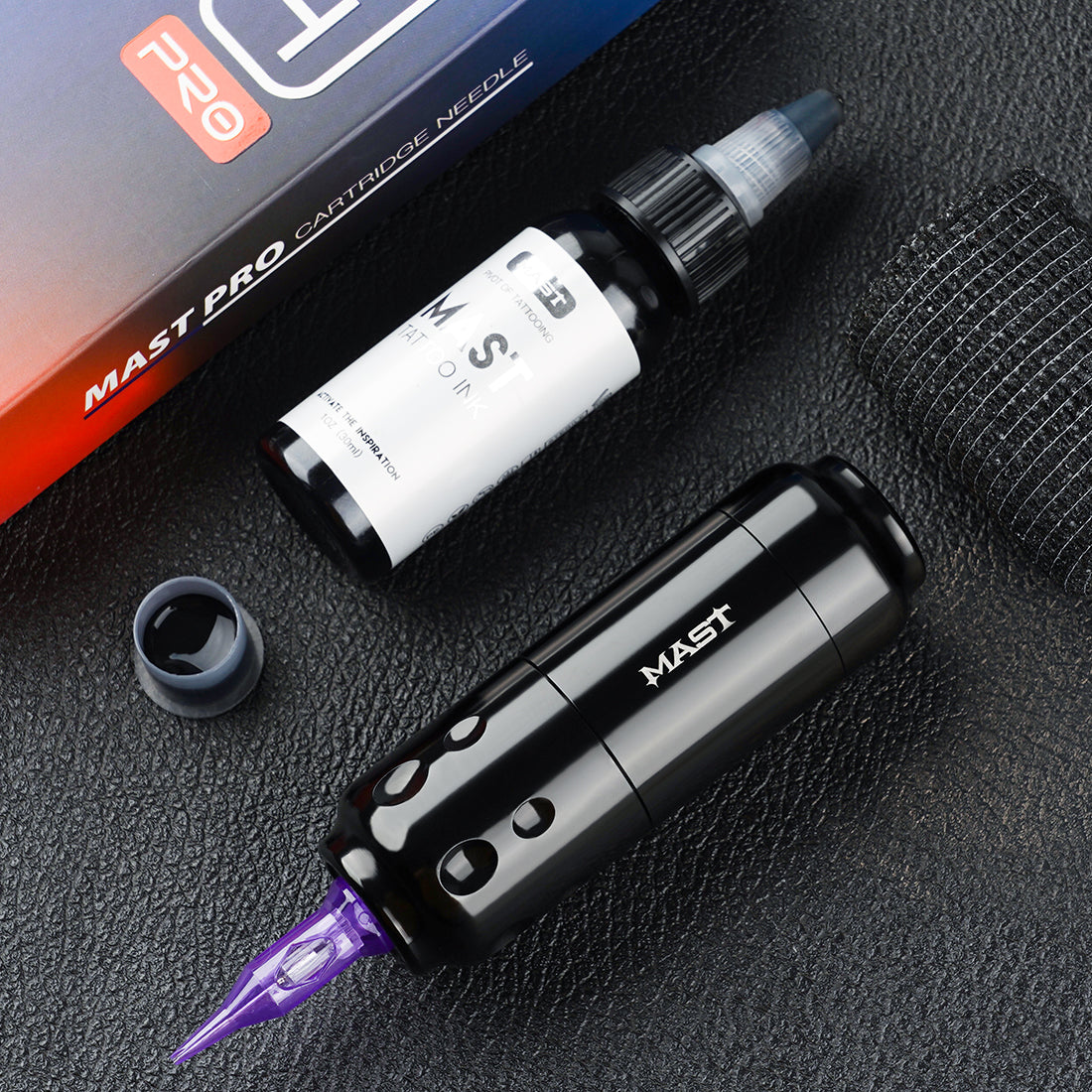 Mash Sensore 4,0 mm Macchina da tatuaggio T1 Kit batteria wireless