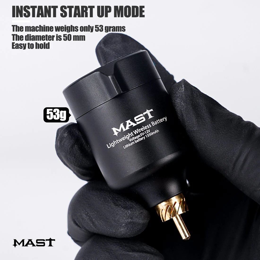 Mast Flip Rotary Tattoo Pen Machine Wireless Battery Kit