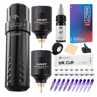 Mast Flip Rotary Tattoo Pen Machine Wireless Battery Custom Motor Supply Kit