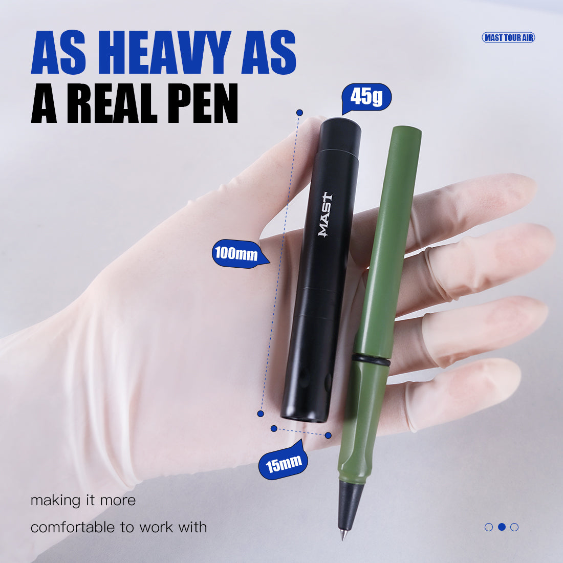 Mast Tattoo Pen Machine with 2.3mm Stroke Length | Mast Tour Air