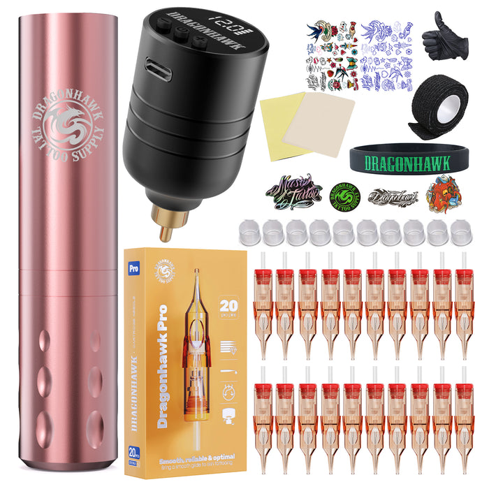 Dragonhawk S6 Pro Tattoo Pen Wireless Battery Kits