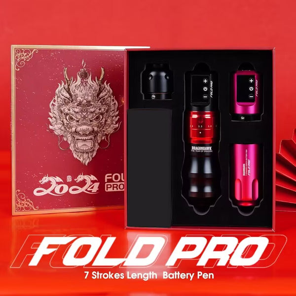 L'anno di Dragonhawk Fold Pro Machine Pen con due batterie