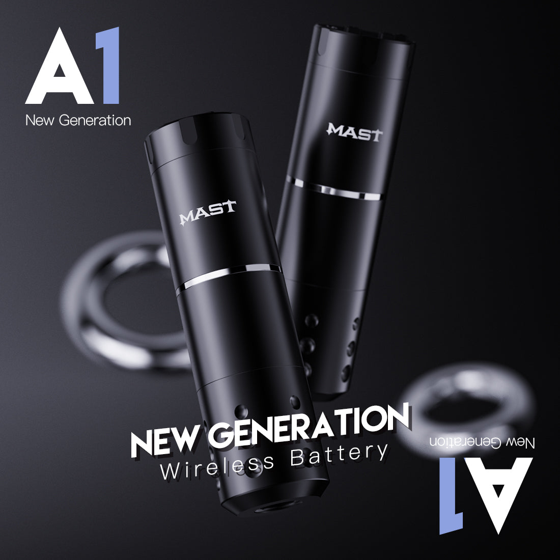 Mast A1 Neue Generation Wireless Tattoo Bademaschine mit 3,5 mm Hub