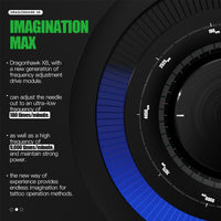 Dragonhawk x8 tetoválás vezeték nélküli készlet sebesség beállítható frekvencia állítható