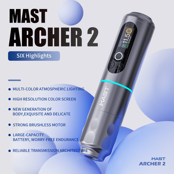 Masto Archer 2 Máquina giratoria Pen Pen Buildle Avanzado inalámbrico