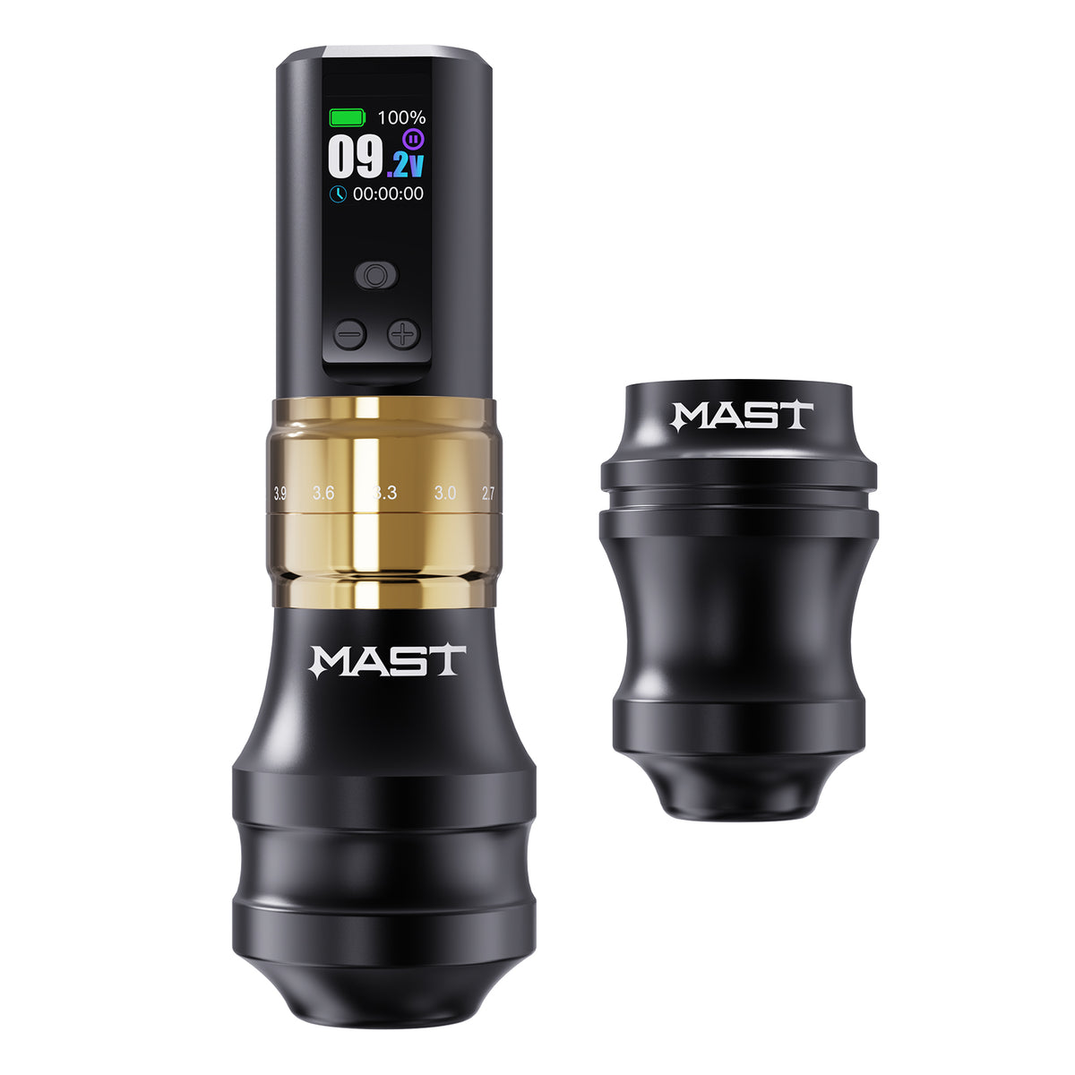 Mast Tattoo Fold2 Pro Wireless Pen Machine met 2 grip