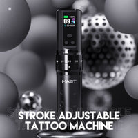 Mast Tattoo Fold2 Pro Wireless Pen Machine 2,4-4,2 mm Strokker Længde Antagelig