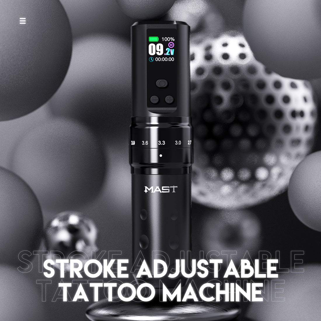 Mast Fold2 Pro Wireless Tattoo Pen Machine 2 Austauschbare Batterien