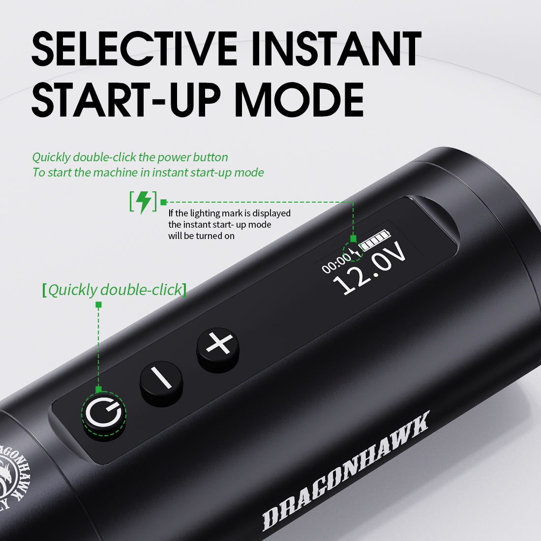 Dragonhawk X10 Wireless Tattoo Pen Machine