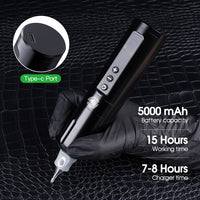 Dragonhawk X10 Wireless Tattoo Pen Machine with 5000mAh Large Battery Capacity