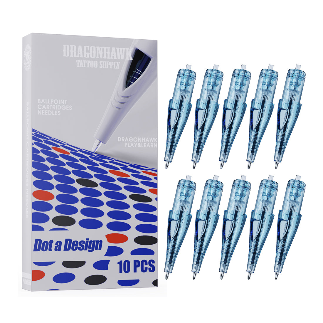 Dragonhawk Ballpoint Cartridges Needles - 10PCS - DragonHawk® Tattoo Supply  Official Site