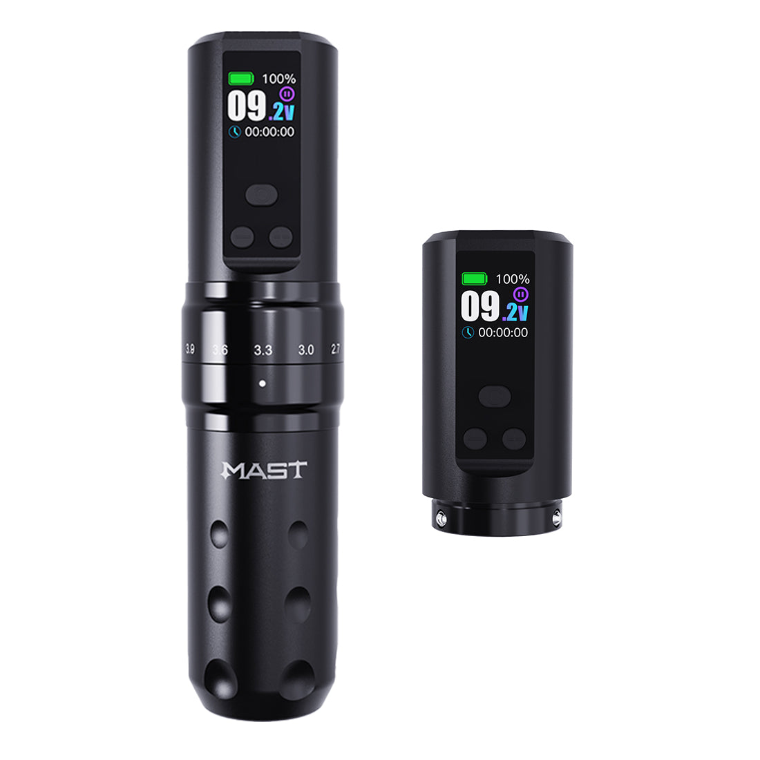 Mast Fold2 Pro Wireless Tattoo Pen Machine 2 Replaceable Batteries