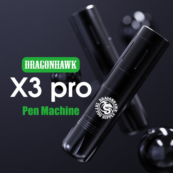 Dragonhawk x3 Pro sans fil sans fil rotatif de tatouage de tatouage