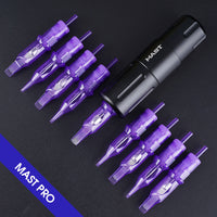 Mast Pro Tattoo Cartridges Needles 7mm Taper Round Liner Tight- Box of 20 - Dragonhawktattoos