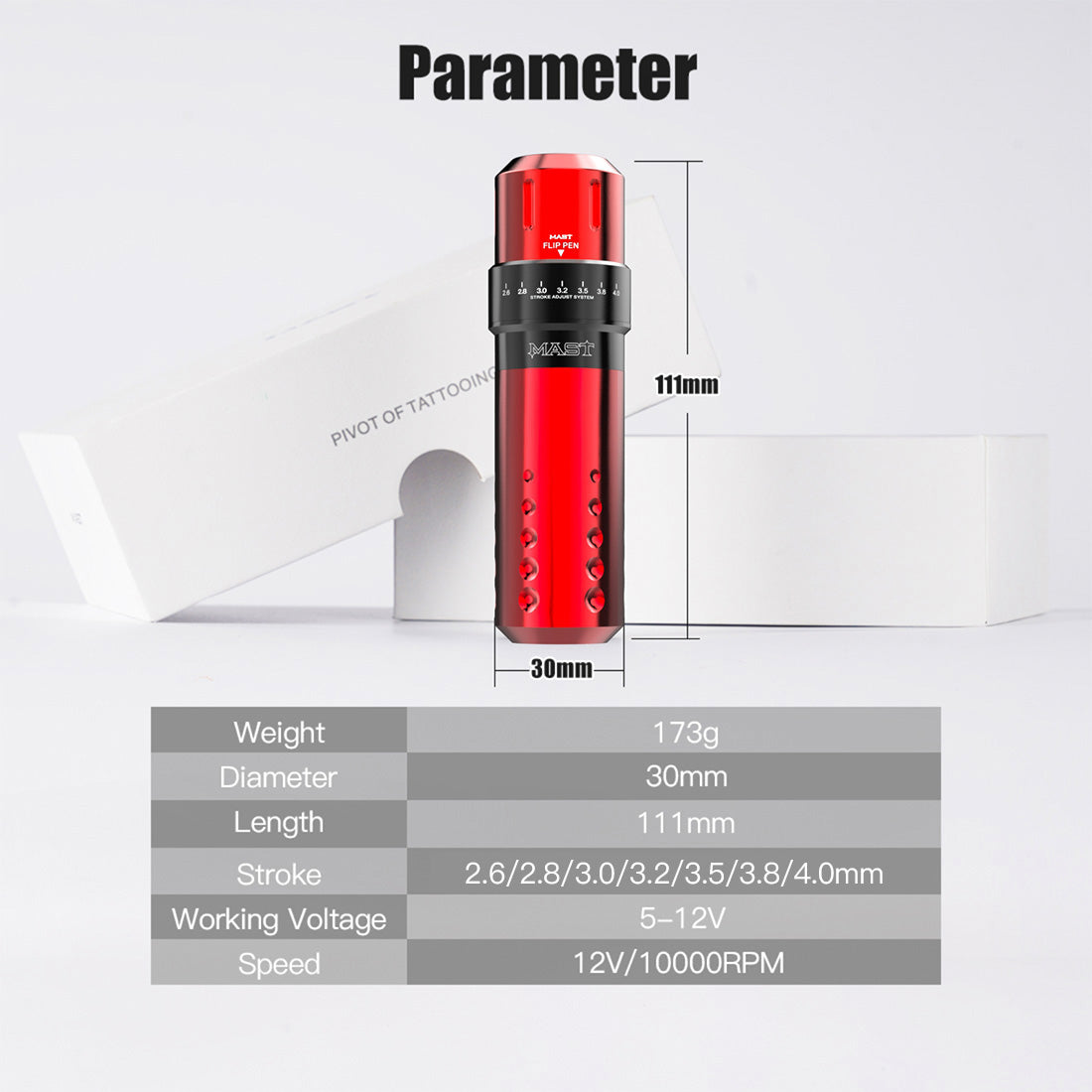 Stilou de tatuaj cu mast cu mastlabs airbot battery cartușe pro cartușe