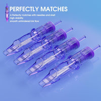 Mast Pro Tattoo Cartridges Needles 0.25MM Round Shader- Box of 20 - Dragonhawktattoos