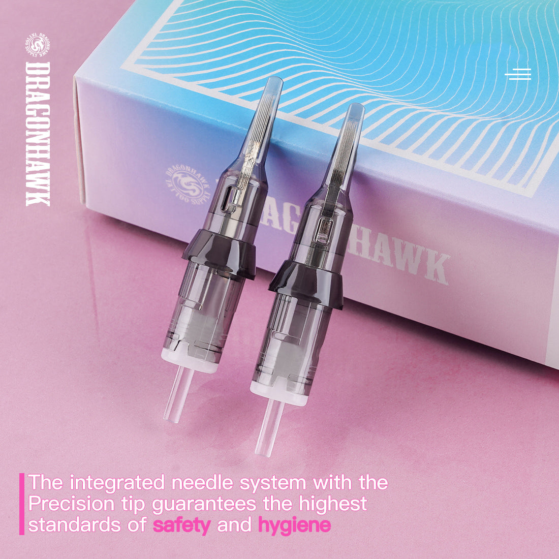 Dragonhawk Cartridges Needle Round Liner for Permanent Makeup 1RL SMP