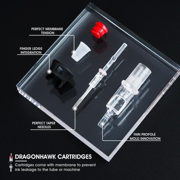 Dragonhawk Tattoo Finger Ledge Cartridges Needles 0.30mm Round Liner - Dragonhawktattoos