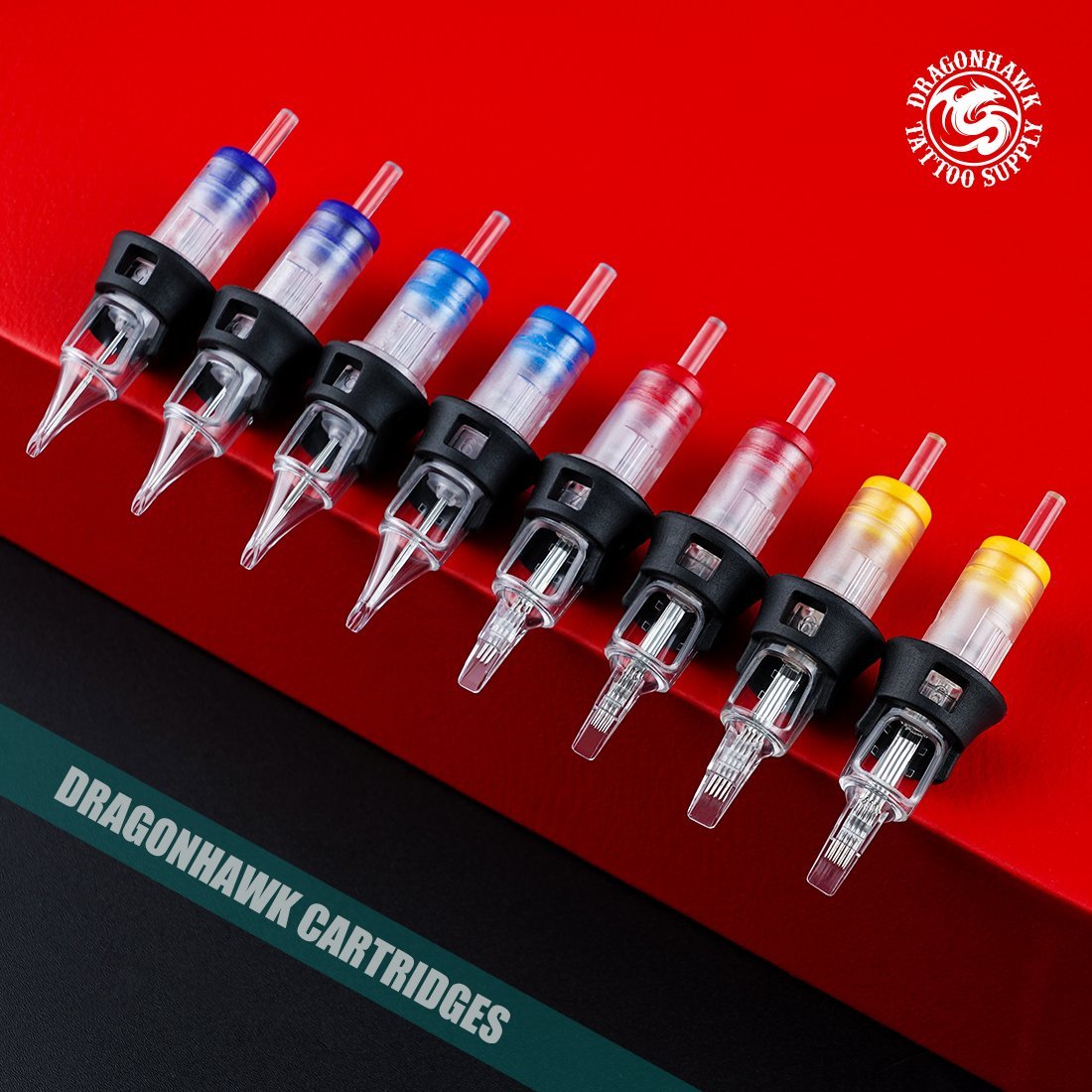 Dragonhawk Tattoo Finger Ledge Cartridges Needles 0.30mm Round Liner - Dragonhawktattoos