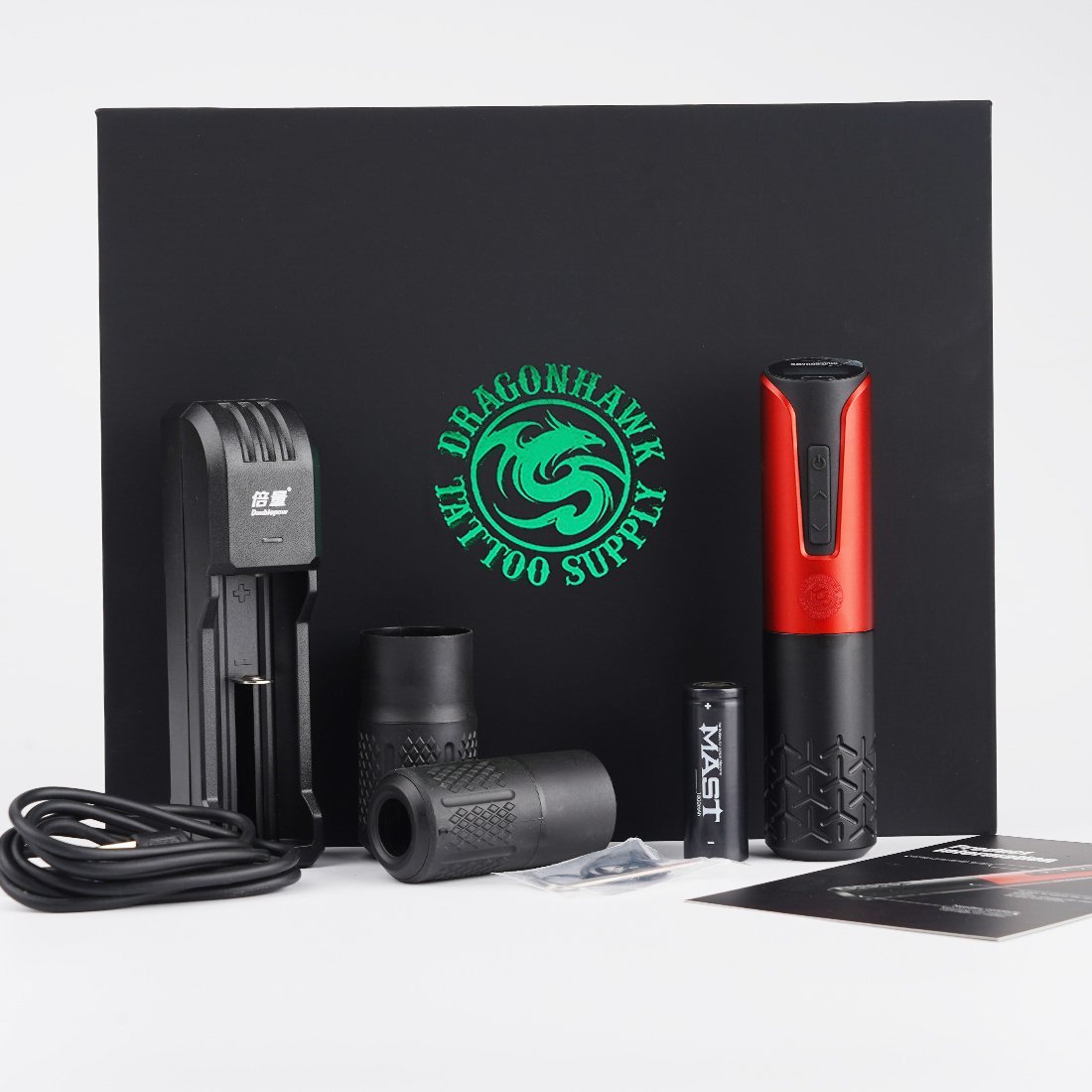 Dragonhawk Wireless Rotary Tattoo Pen Machine Replaceable Batteries - Dragonhawktattoos