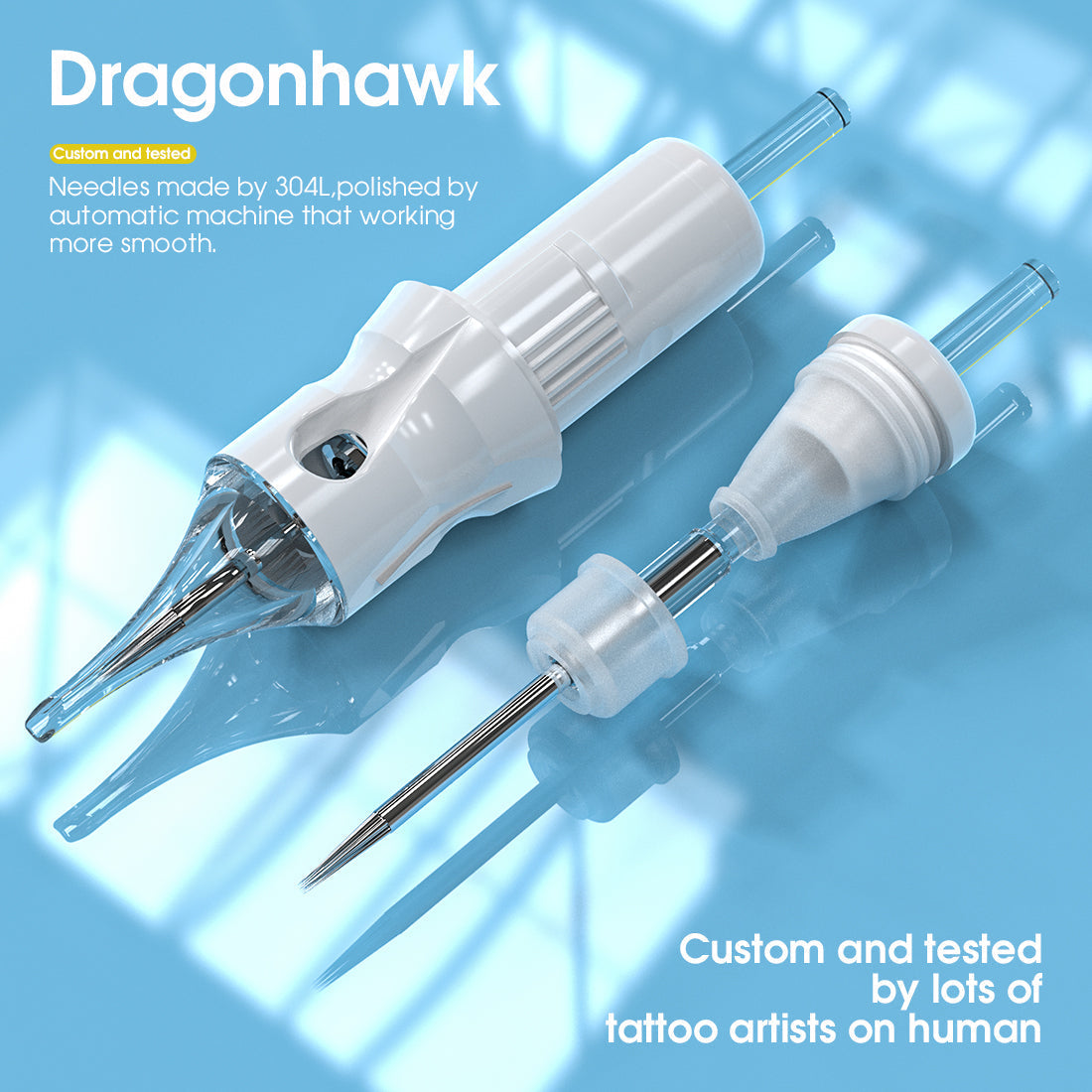 Dragonhawklabs Cartridges Needles Mixed Size ( 20 pieces) - Dragonhawktattoos