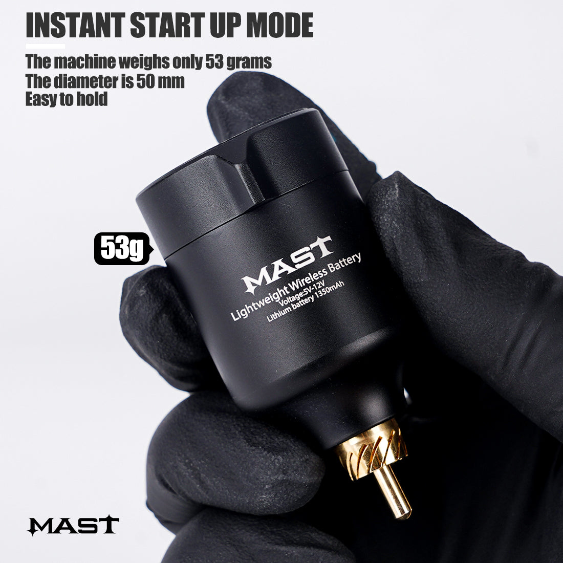 Mast Sensor 4.0MM Tattoo Machine T1 Wireless Battery Kit - Dragonhawktattoos