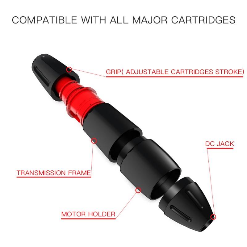 Mast Pen Rotary Tattoo Machine Kit Power Supply Wjx Cartridges Needles Foot Pedal Gift Box 1013-10 - Dragonhawktattoos