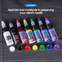 Mast Tattoo Ink Mixed Color 0.5OZ - Dragonhawktattoos