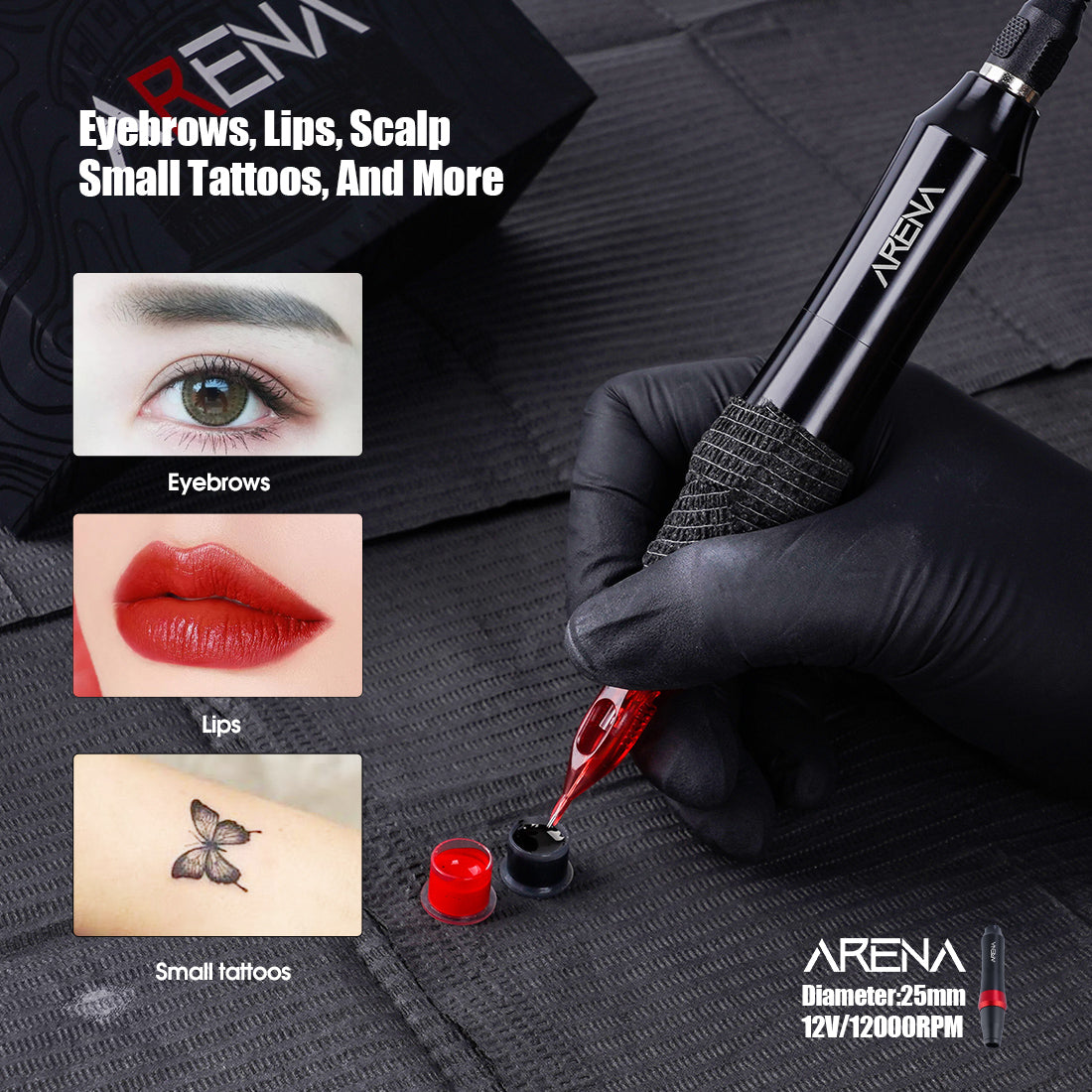 Arena SMP Permanent Makeup Rotary Pen Machine - Dragonhawktattoos